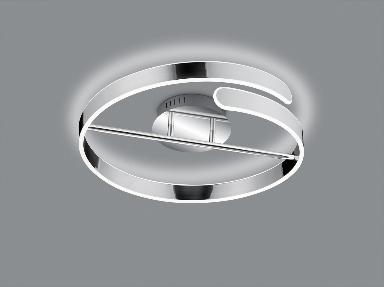 Plafoniera Parma, RL, 50x13.5 cm, 37W, 1x SMD, metal, argintiu - imagine 3